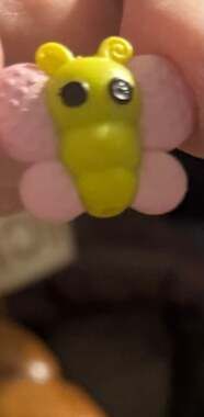 Lalaloopsy Mini Pet Butterfly Figurine Yellow and Pink